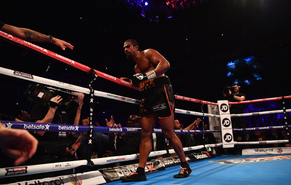 Haye suffered the same injury when he fought Bellew in 2017