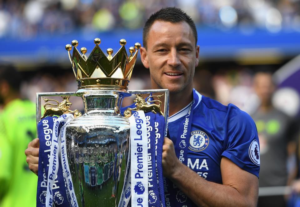John Terry won five Premier League titles with Chelsea, as well as five FA Cups and the Champions League