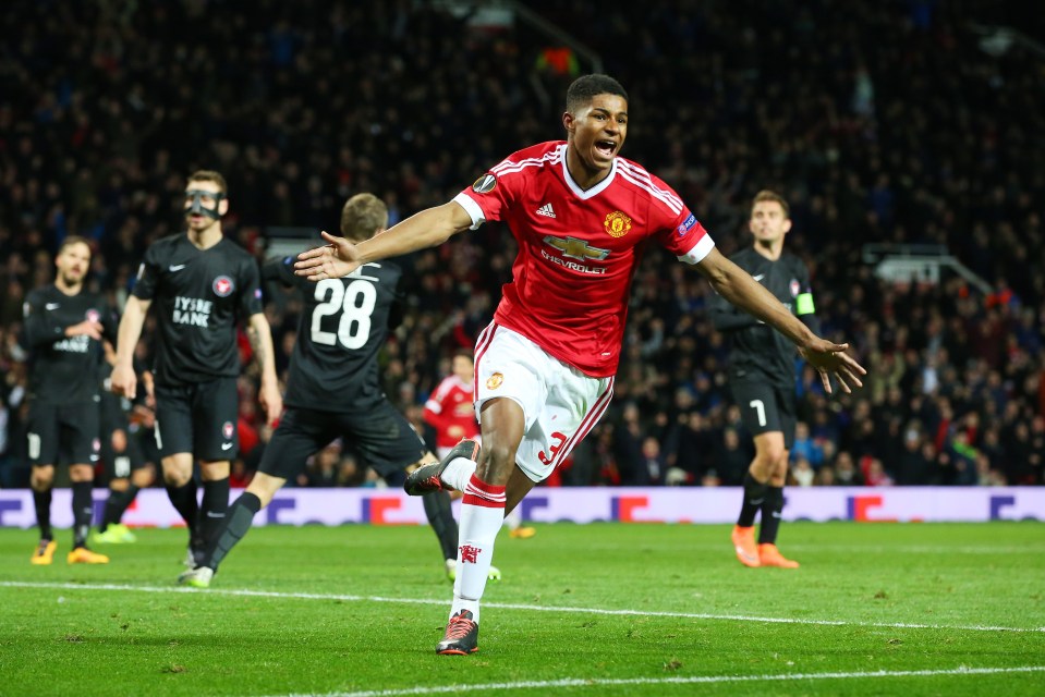 Rashford first appeared on FIFA 16 with his breakthrough at United
