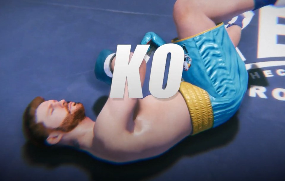 And Canelo was floored for a fifth time by a sickening body shot