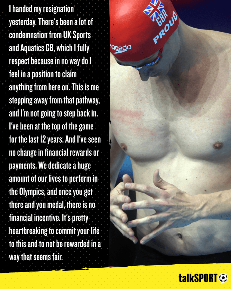 'In terms of securing my future, this is definitely a new avenue,' admits Proud